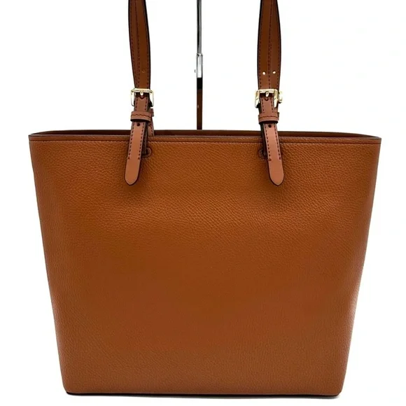 Michael Kors Jet Set Medium Pocket Tote Bag Luggage Brown